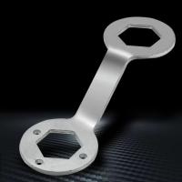 Llave de embrague para lavadora a prueba de herrumbre, llave hexagonal de doble punta de manga larga, acero de aleación, negro/plata - details 0