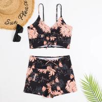 Bikinis de cintura alta para mujer _ bañadores con botones _ bañadores con motivos florales _ bóxers - details 16