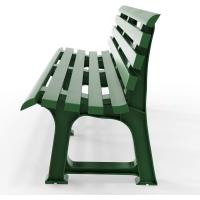 Banco de Jardín 3 Plazas 145x49x74cm Capacidad 240Kg Asiento Exterior Patio Terraza Verde - details 7