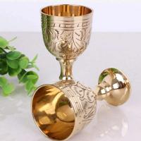 1 Uds 35/80/180/200ml Vintage cobre grabado wer patrón copa agua cáliz Buda Altar beber copa de vino - details 8