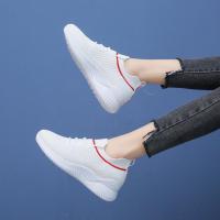 Zapatos de mujer tejidos con zapatillas casuales ligeras de color sólido para uso diario - details 2