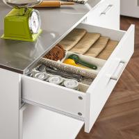 FKW47-W Carrito de Servir Carrito Auxiliar Cocina estantería de Cocina Carrito de Cocina móvil 100 x 92 x 45 cm Blanco ES - details 50