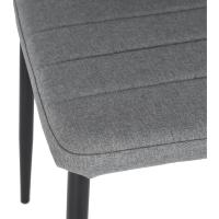 Sillas de Comedor Juego de 4 Sillas de Metal para Cocina, Silla de Mesa Comoda Silla con Asiento Tapizado, Negro - details 112