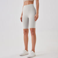 Pantalones cortos de yoga para mujer, leggings deportivos transpirables, cintura alta, para entrenamiento y gimnasio - details 13