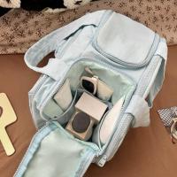 Elegante bolsa de maquillaje de nailon multifunción con múltiples bolsillos, bolso de mano, bolsa de compras impermeable - details 3