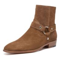 Botas tobilleras Chelsea y Chuka para ocasiones formales para hombre para bodas o uso durante todo el año de zapatos de cuero para hombre - details 0