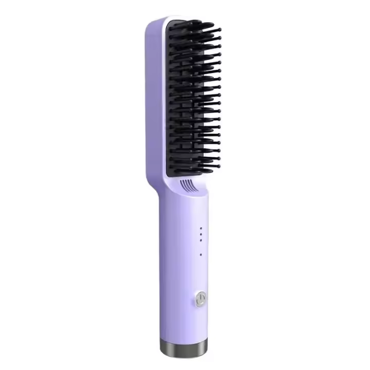 Alisador de pelo profesional, cepillo alisador, peine para el cabello, herramientas para alisar el cabello, rizador portátil para viaje en casa - 1