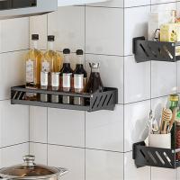 Estante de almacenamiento de condimentos de acero inoxidable para cocina y baño, herramientas pequeñas, montado en la pared, A - details 2