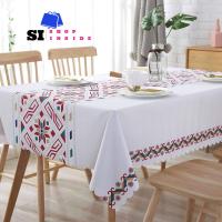 Mantel Moderno de Estilo Geométrico Impreso en Tela PVC Impermeable y Resistente al Aceite - details 4