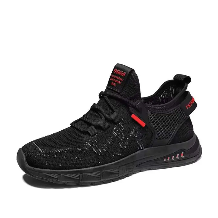 Zapatos de moda con logotipo de marca barata, zapatillas deportivas informales para hombre de baloncesto transpirables de malla antideslizante - 1