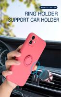 Funda de teléfono con soporte de anillo de silicona líquida Original para iPhone 16 15 14 Plus 13 12 11 Pro Max Mini soporte correa de cubierta magnética - details 10
