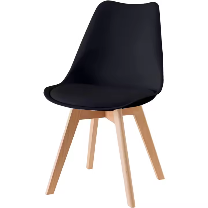 Silla de Trabajo Ergonómica Baroni Home Diseño de Patas Cojín Integrado 50X48X82 cm Blanco 4 - 1