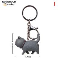 Llavero con colgante de gato para mujer y niño, joyería creativa, accesorios para regalos, bolso de coche - details 10
