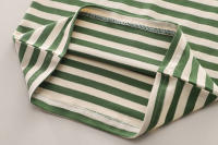 Conjunto De Ropa Infantil Para Bebé De Verano Con Estampado Rayado Camiseta Y Shorts De Algodón Y Poliéster Estilo Casual Para Niños - details 9