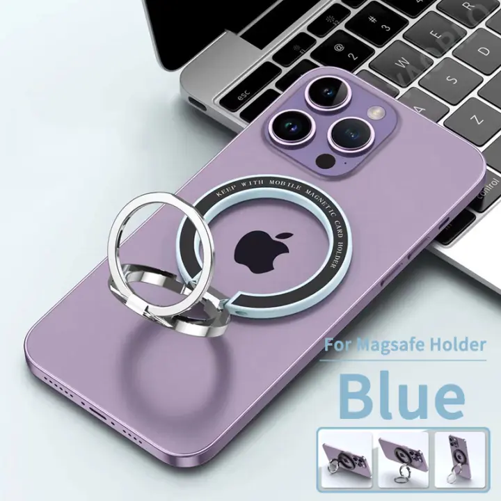 Mini soporte magnético plegable de escritorio para móvil, anillo magnético para dedo, para iPhone 12, 13, 14, serie Magsafe, funda/teléfono inteligente/coche - 1