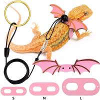 Correa Ajustable para Reptiles Diseño de Alas de Batido Cuerda de Tracción de Cuero Suave - details 0