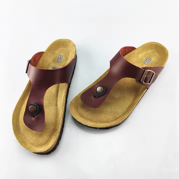 Zapatillas de cuero, zapatos de hombre y mujer con suela suave antideslizante BK, chanclas de bolsa, zapatos de playa de verano. - 1