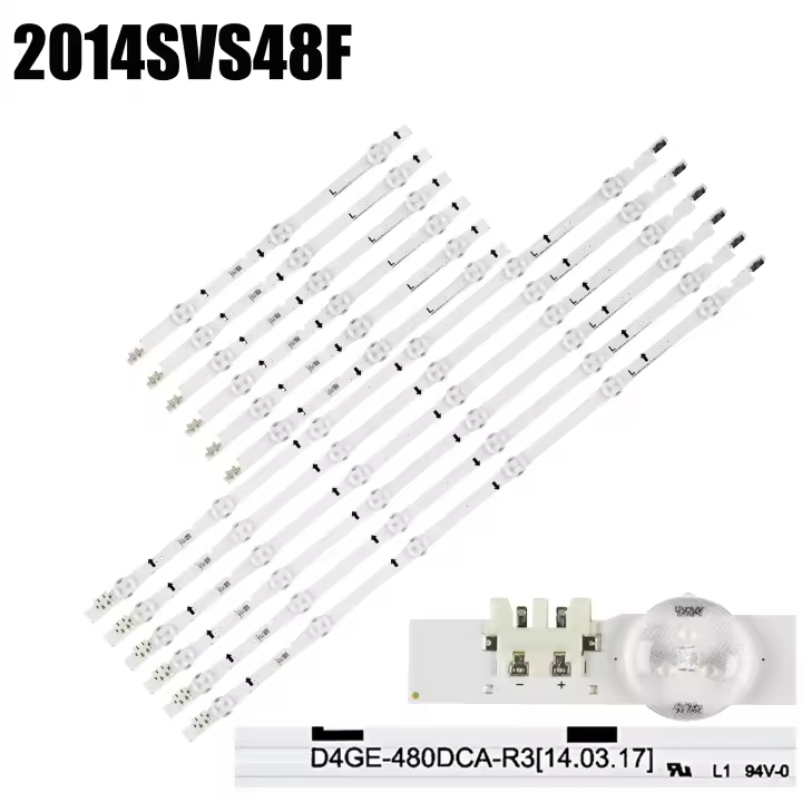12 unids/set tiras LED para UE48H6400 UE48J5600 UE48J5600 UE48H5000 UE48H5500 UE48H6200AK D4GE-480DCA-R3 D4GE-480DCB-R2 - 1