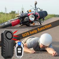 Alarma recargable tipo C para bicicleta, sistema antirrobo, resistente al agua IP65, 113dB, Control remoto, búsqueda, recordatorio inalámbrico - details 6