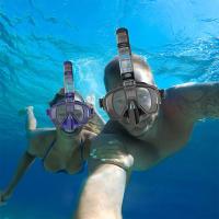 Máscara De Natación Plegable Antiniebla Con Sistema Topo Seco Para Natación Libre Equipamiento Profesional De Snorkel Para Adultos Y Niños - details 7