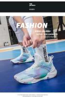 Calzado deportivo profesional para exteriores, diseño de baloncesto luminoso para hombres y mujeres, logotipo de verano transpirable - details 0