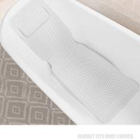 Alfombrilla antideslizante para bañera con ventosas, reposacabezas para bañera de secado rápido, alfombrilla de baño de espuma de PVC, soporte para el cuello, cojín para colchón de baño de malla de aire 3D - details 6