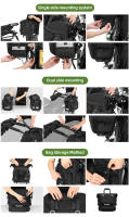 Bolsa de montañismo 20L táctica para acampar al aire libre Universal motocicleta impermeable bolsa interior extraíble, bolsa lateral para equipo - details 3