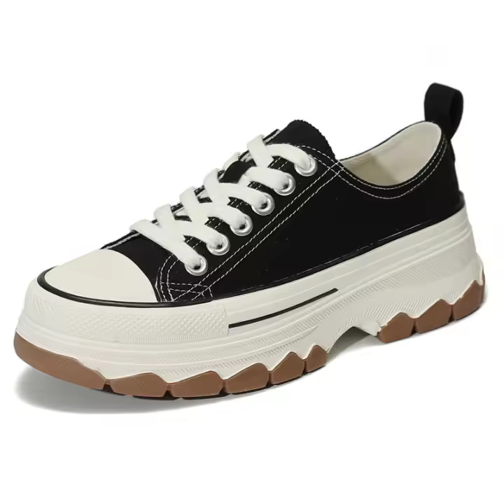 Nuevo clásico de las mujeres de alta parte superior zapatos de lona estudiante versátil zapatos de la junta de las mujeres ins de moda estilo casual - 1