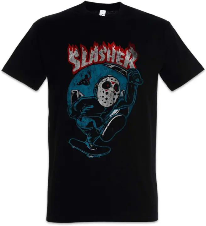 Camiseta de Moda para Hombres Estilo Skate Slasher Distintivo y Elegante - 1