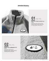 Otoño/Invierno nueva chaqueta de pareja para hombres y mujeres moda cuello alto bloque de Color chaqueta cálida holgada salida de fábrica - details 8