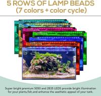 Luces LED inteligentes para acuario, modo DIY, temporizador ajustable, lámparas, plantas, pecera, decoración de iluminación, 60/75/90/120CM - details 3