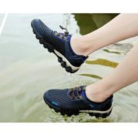 Zapatos deportivos de malla de verano para hombre, zapatos antideslizantes ligeros y transpirables a la moda para montañismo, zapatos informales para correr y viajes al aire libre - details 7