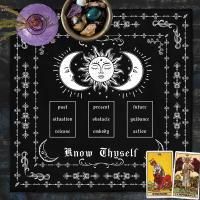 Know Thyself sun moon Spread Tarot tela de lectura Alter Altar bruja decoración del hogar - details 5
