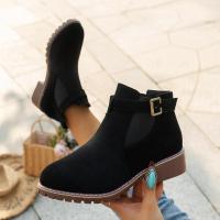 Botas cortas informales para mujer, zapatos planos martin - details 4