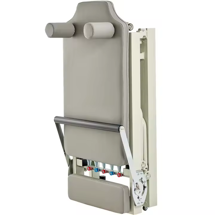 SucceBuy Reformer de pilates plegable para gimnasio en casa, máquina de ejercicios de pilates con opciones de resistencia dual - resorte y cable, adecuado para principiantes y usuarios avanzados, soporta hasta 400 libras - 1