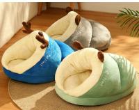 Cálida cama de invierno para mascotas, guarida y acogida para gatos, casa nido para cachorros, saco de dormir para perros pequeños, artículos para mascotas, cálida caseta para gatos caseta para perros, acolchada y engrosada - details 0