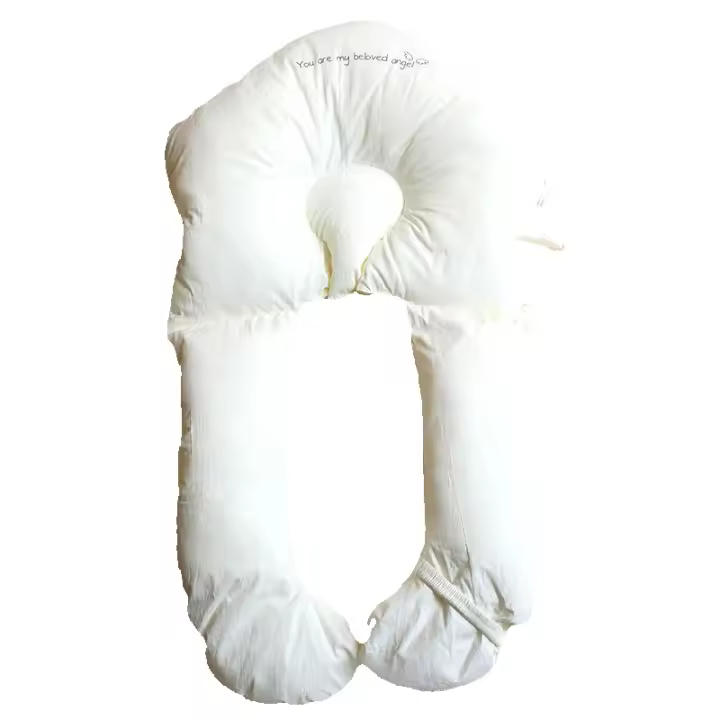 Almohada para bebé, posicionador de cabeza transpirable para recién nacido, en forma de nube, extraíble, ajustable, antiespantajo, cojín de cabeza plana - 1