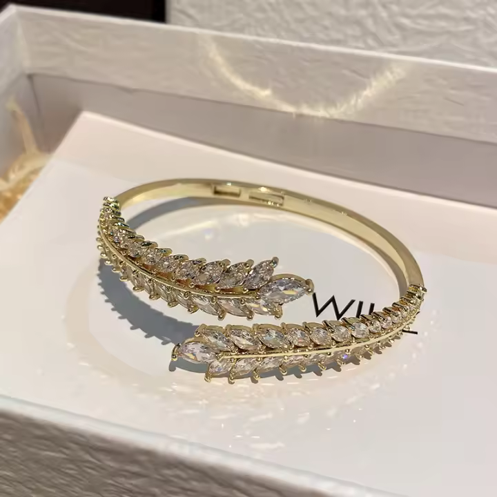 Pulsera nupcial de boda para novias, pulsera de tenis clásica de circonita cúbica para mujer, regalo de joyería - 1