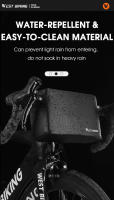 WEST BIKING-bolsa multifuncional para manillar de bicicleta, bolso de hombro y pecho con bolsillo frontal para patinete eléctrico, accesorios para ciclismo de carretera y montaña - details 6