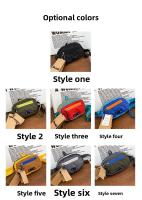 Nuevo bolso diagonal con letras a juego de colores, bolsillo deportivo de color para exteriores, bolso de hombro para teléfono Joker para hombres y mujeres. - details 6