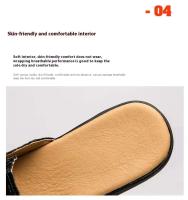 Nuevos zapatos casuales de moda para hombre hechos de piel de cocodrilo inglesa, suela de goma antideslizante, sandalias suaves y transpirables - details 6