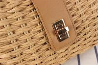 Bolso tejido de hierba de estilo occidental único, bolso cruzado versátil para vacaciones en la playa, nuevo - details 12