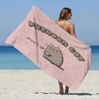 Pusheenes-toallas de gimnasio de secado rápido para Fiess, con diseños, paño de microfibra absorbente para Sauna, toalla de playa grande de algodón para hombre y hogar - details 10