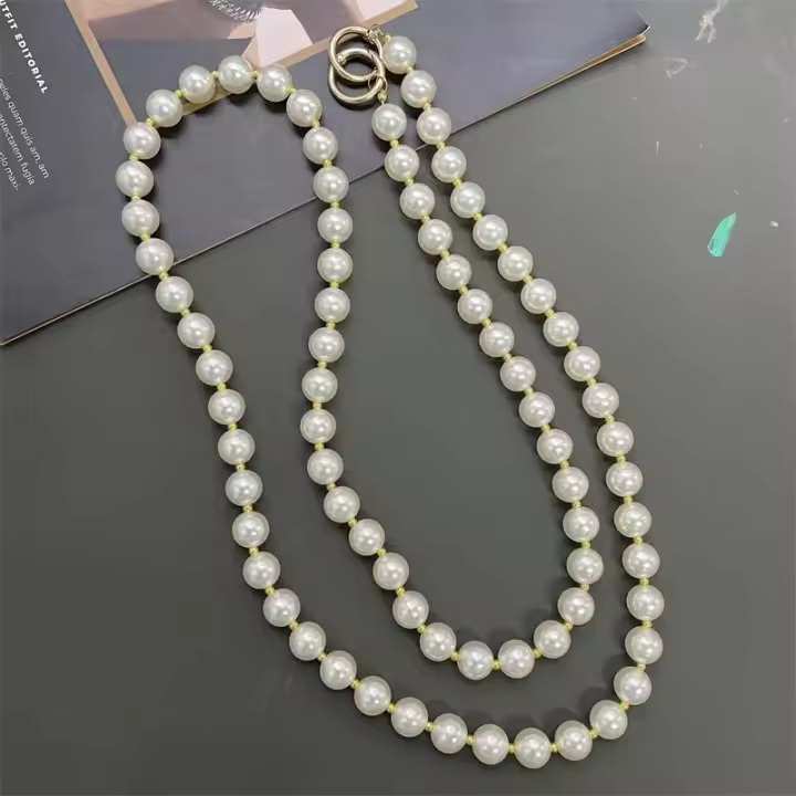 Versátil Lanyard de Perlas Cadena Larga para Todos los Fundas de Teléfono Accesorio de Hombro Único - 1
