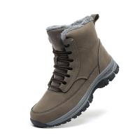 Botas De Invierno Con Piel Antideslizantes Impermeables Para Hombre Botas De Nieve Alta Top Microfibra Cuero Sintético Lining De Plush - details 24