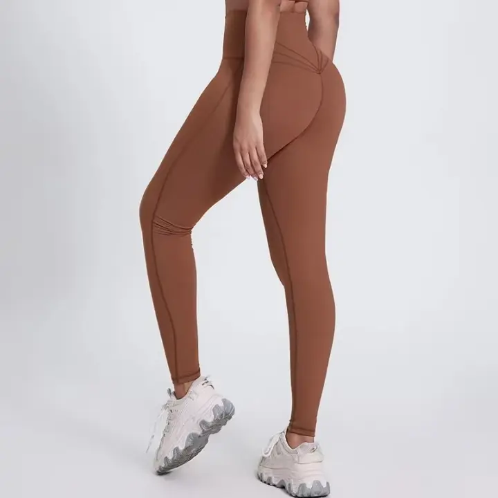 SHINBENE-pantalones de Yoga de cintura alta, mallas de entrenamiento para correr, levantamiento de glúteos, Control de barriga, No transparente - 1