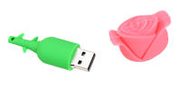 JASTER Drive USB Floral de 64GB Llavero de Memoria en rojo, azul, amarillo, rosa - details 2