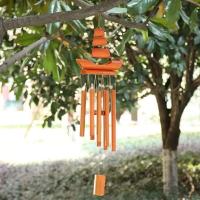 Campanas de viento de bambú para balcón, jardín al aire libre, bricolaje, decoración del hogar, tubos, campana, adornos colgantes para pared, artesanías decorativas - details 8