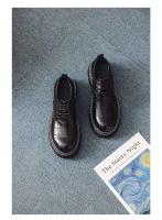 Zapatos de vestir gruesos hechos a mano para hombre, informales, de cuero, de alta calidad, color negro, para fiesta de lujo - details 15
