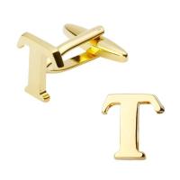 Gemelos de latón pulido a mano para hombre, joyería de alta calidad, chapado en oro, A-Z, 26 letras, moderno, nuevo - details 20